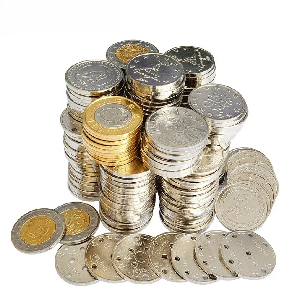 High Quality Wholesale Custom Pusher Coin Operated Games Metal Coin