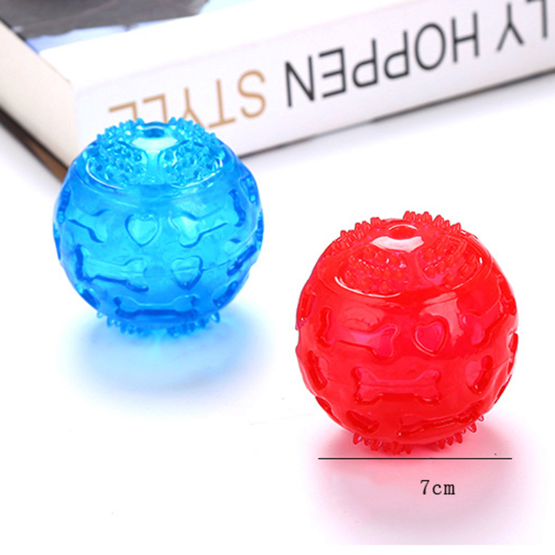 Squeaky Balls TPR Toys for Dogs Bright Colors Bite Resistant Teething Dog Ball Chew Toys Pet Supplies