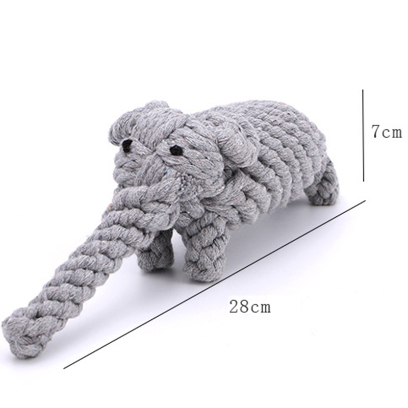 Eco Friendly Cotton Cute Dog Toys Pet Accessories Tooth Cleaning Rope Knot Animal Pet Chew Toys