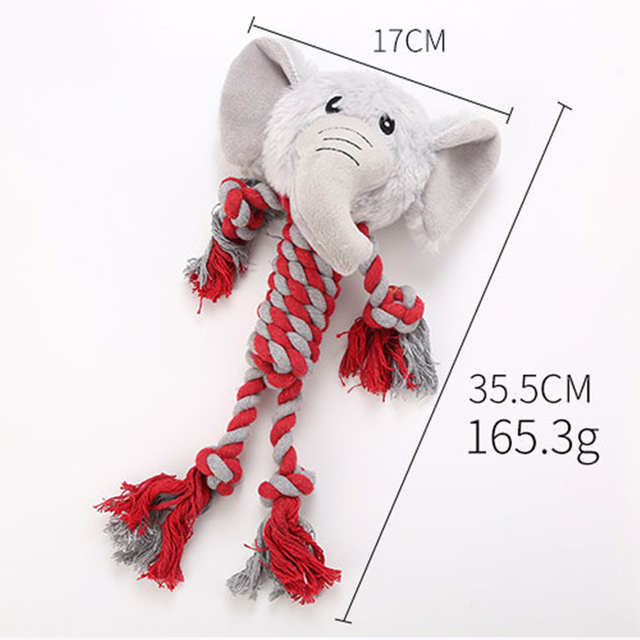 New Dog Product Animal Stuffed Cotton Rope Dog Chew Plush Toy With Long Legs