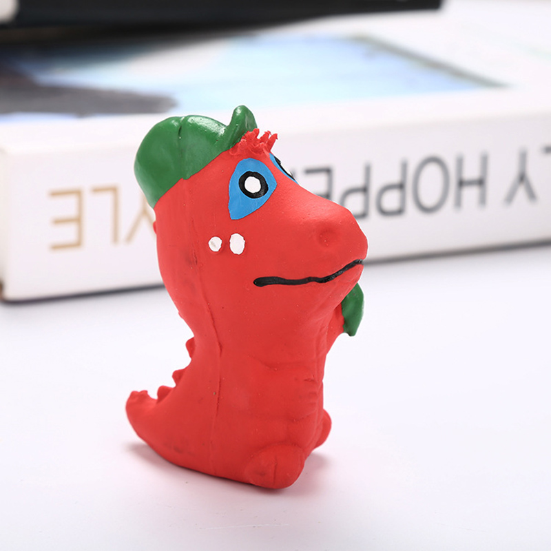 Squeaky Toy Latex Teething Frog Toy Latex Pet Training Funny Interactive Play for Small Medium Dogs