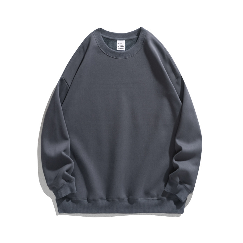 Fashion 360g Oversized Ultra-soft Silver fox Fleece Crewneck Long Sleeve Loose Fit Drop Shoulder Sweatshirt Unisex