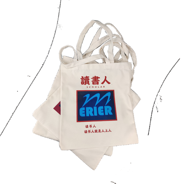 Printed logo canvas tote bags cotton tote bag