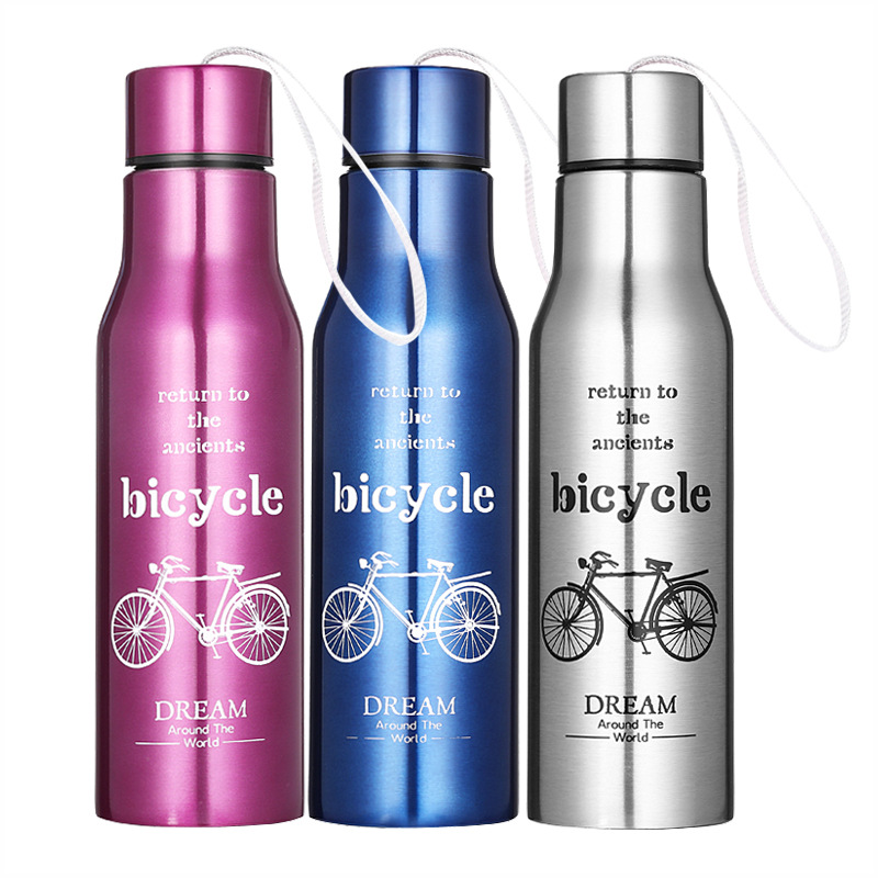 Promotional Sports Custom Gym Stainless Steel Cycling Water Bottle with Hanger