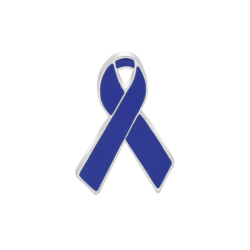 Wholesale Nonprofit Cancer Awareness Metal Ribbon Promotional Customizable Lapel Pin