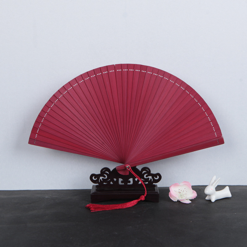 Promotional Gift Classic Chineses Fan Custom Printed Bamboo Large Hand Spanish Folding Fan