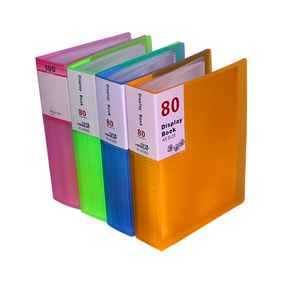 Transparent Insert Folder Document Storage Bag Bank Campus Office File Protectors Sheets