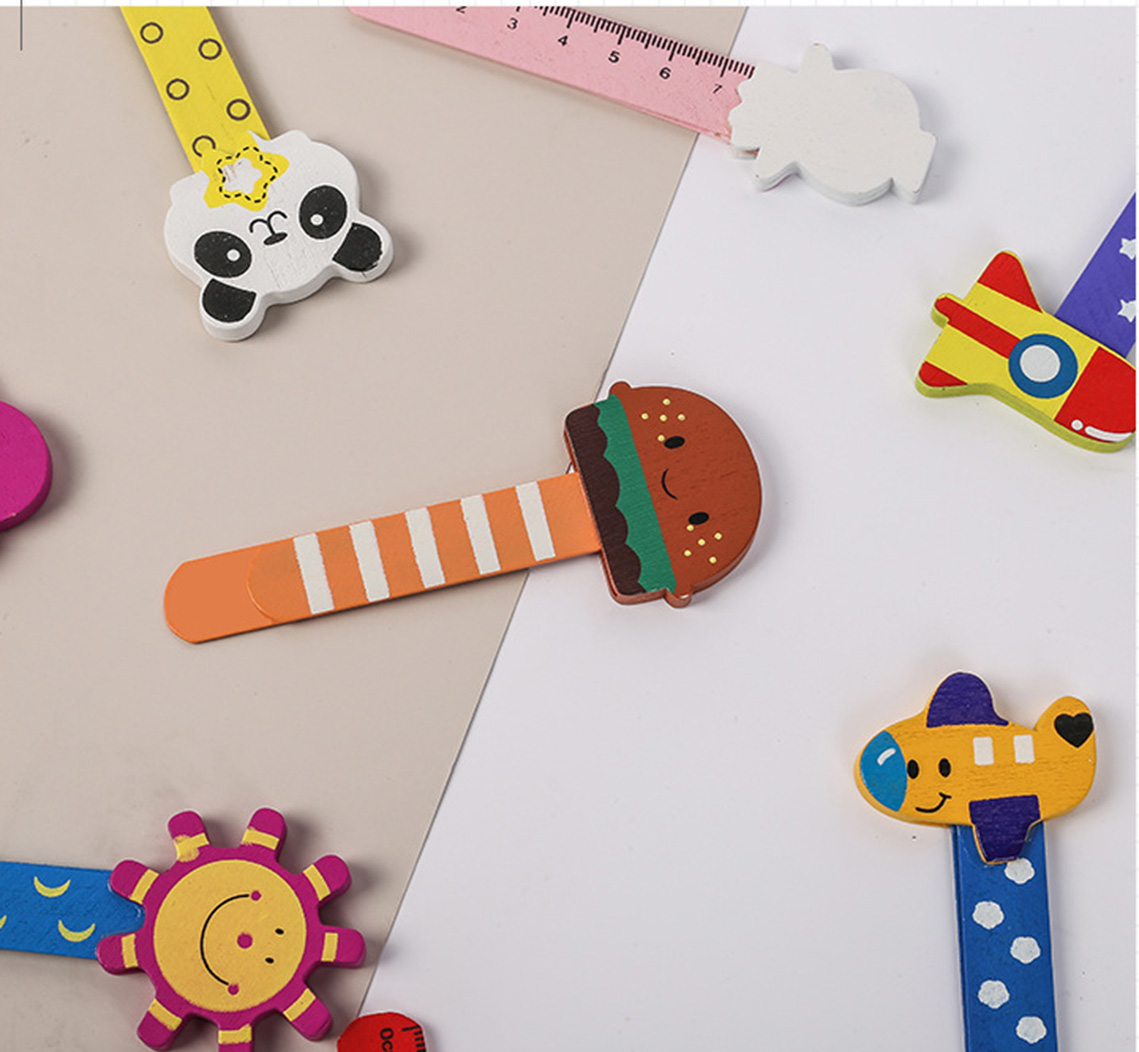 Eco Friendly Cute Cartoon Animal Student Stationery Cute Cartoon Animal Wooden Bookmark