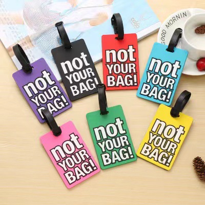 Soft PVC Custom LOGO Hotel Boarding Passport Luggage Tag Travel Label Travel Bag