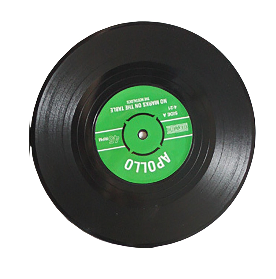 Decoration Soft PVC Vinyl Record Promotional Tableware Round Mats for bar