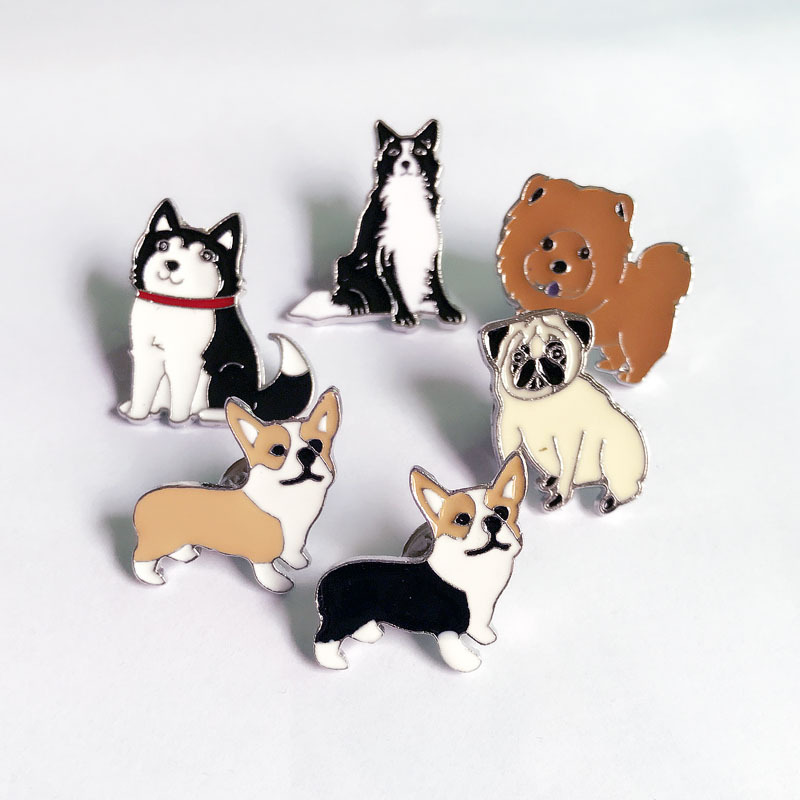 Cute Promotional Clothing Accessories Promotional Customizable Collar Enamel Dog Pet Pins
