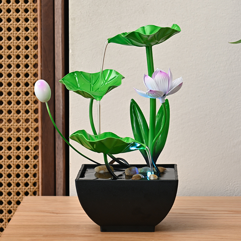 Mini Indoor Decoration Natural Rocks Tabletop Water Fountain for Office Home&bedroom