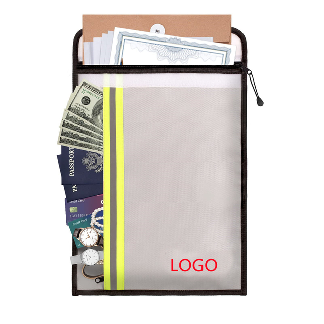 Premium Fire Proof Document Bag Fireproof Safe Bag Factory Custom High-quality Waterproof Money Bag