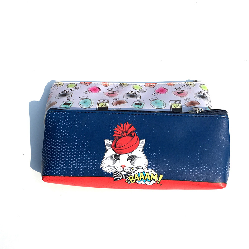 Triangle Pen Bag Students General Stationery Canvas Bag Cool Pencil case for Teenagers
