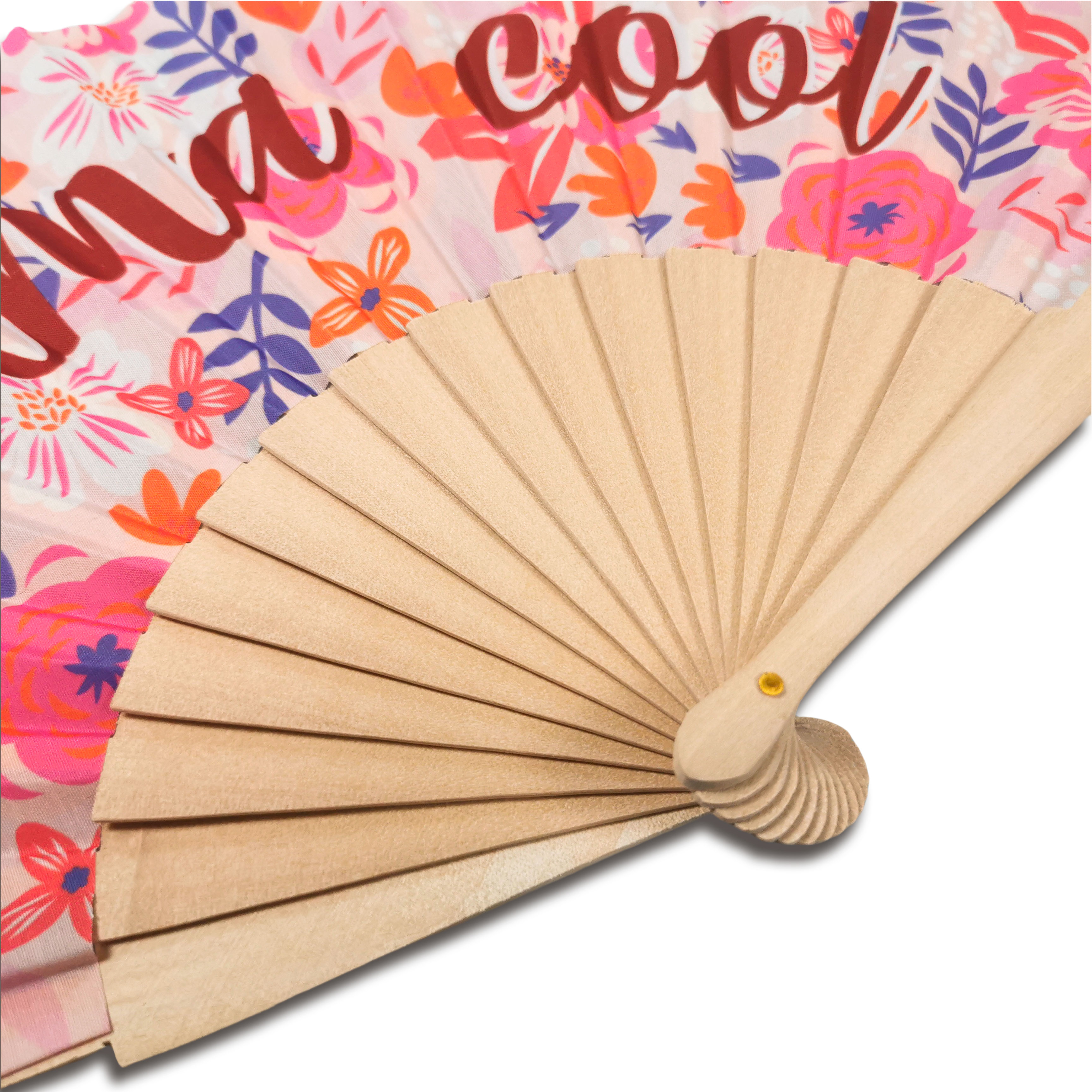 Chinese Style Promotional Merchandising Gift Giveaways Custom Wooden Handheld Folding Fans